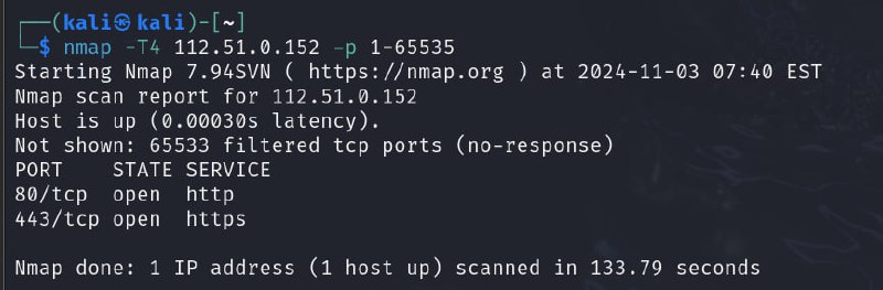 nmap -T4 112.51.0.152 -p 1-65535#nmap